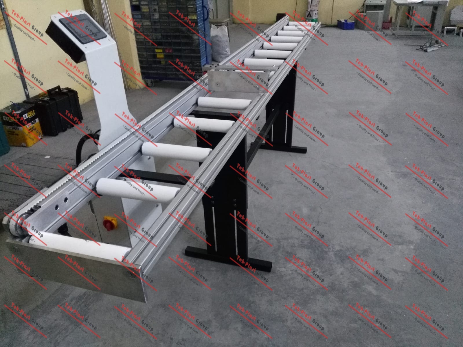 Digital Meter Conveyor with Touch Screen and Stepper Motor