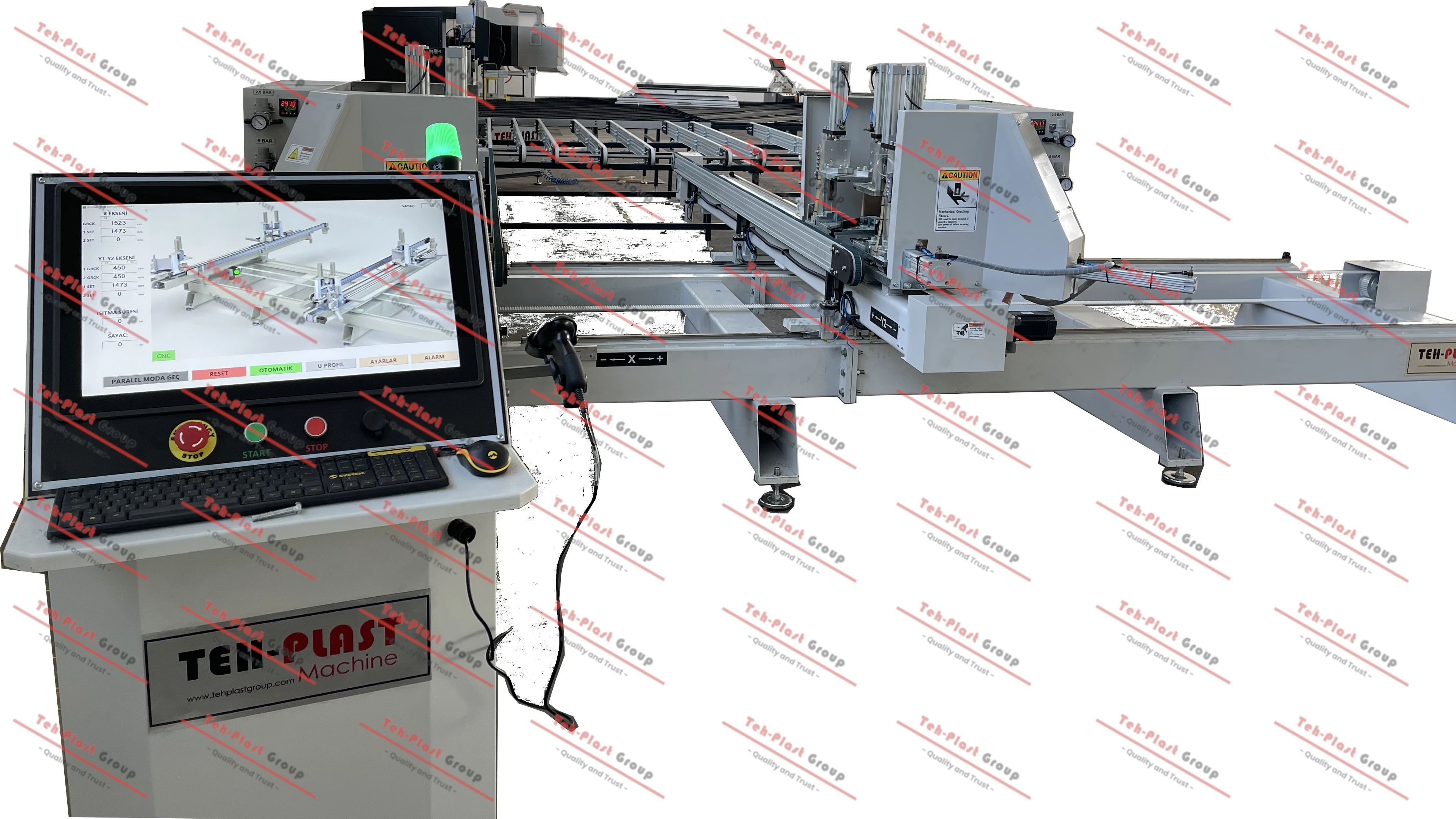 Профессиональный четырехголовочный сварочный аппарат